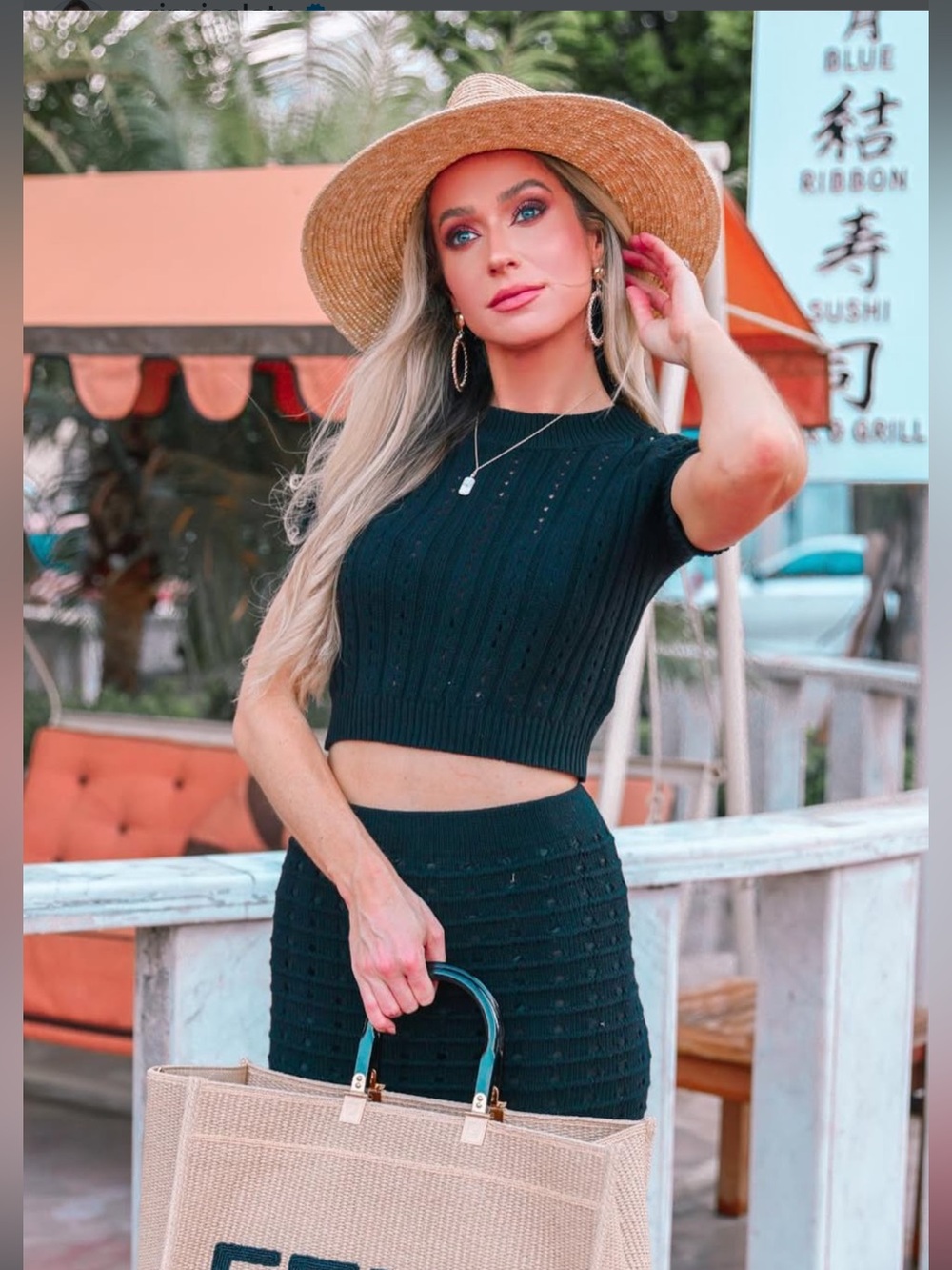 Vici Black Knit Top, size M - Picture 4 of 11